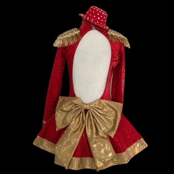 Custom Christmas show performance dress Nutcracker Toy Soldier Figure skating - Picture 3 of 6